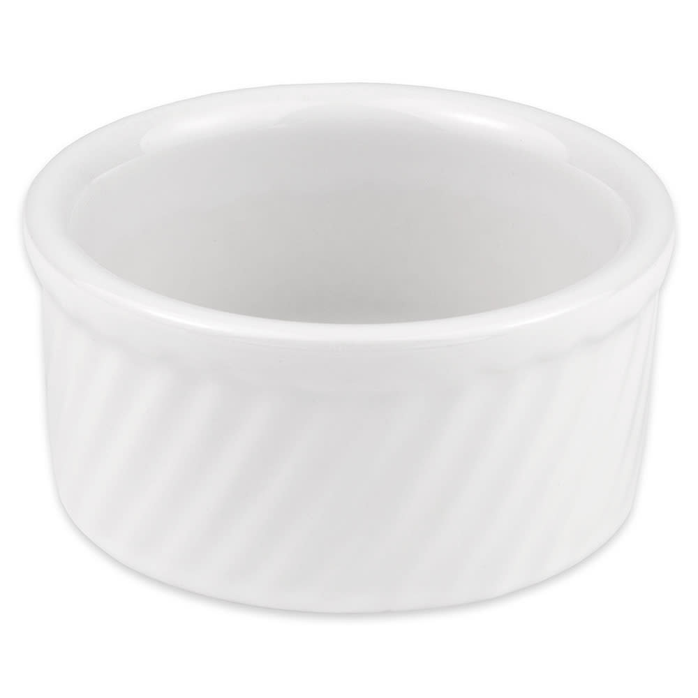 Hall China 8 oz Souffle Dish - China, Bright White (HL4980ABWA)
