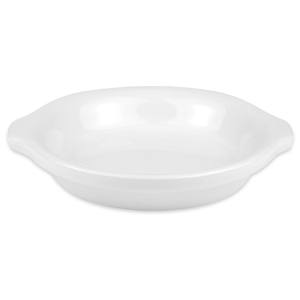 Hall China 10 oz. Round, China Au Gratin & Shirred Egg, White (5130ABWA)