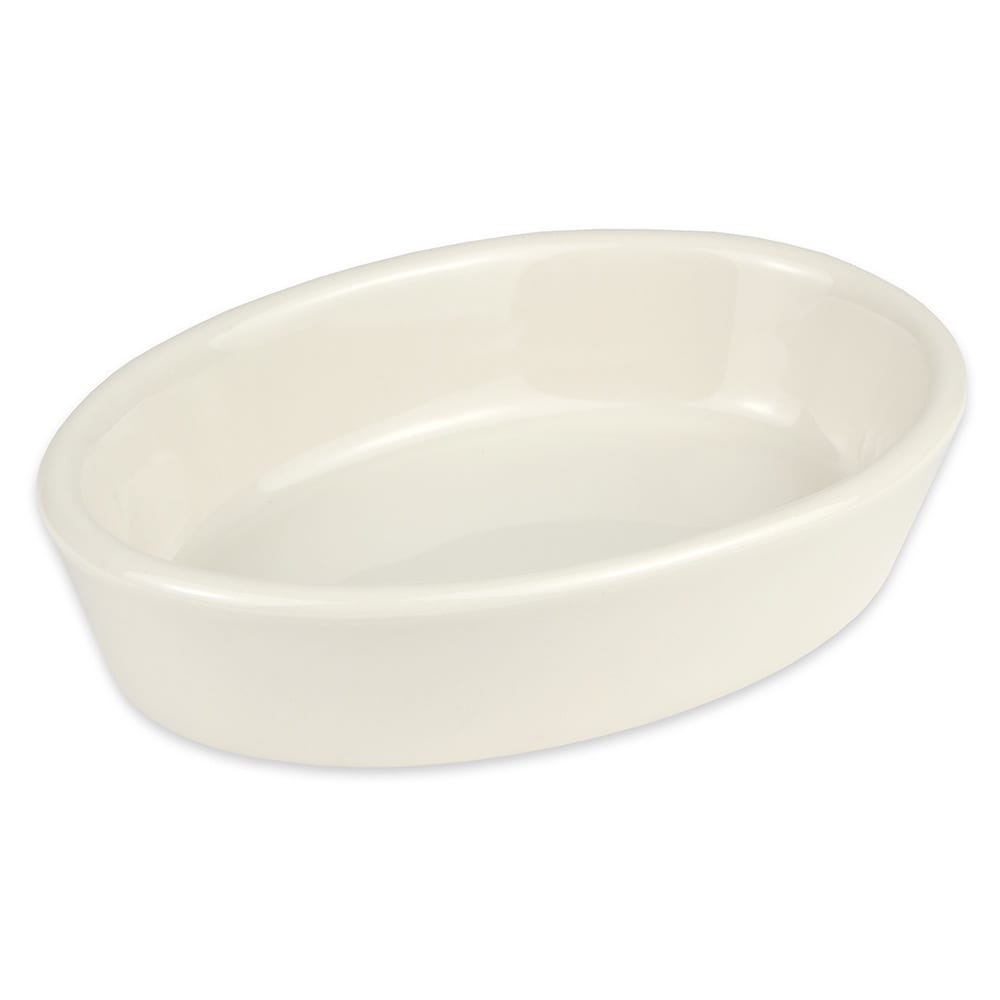 Hall China 10 oz. Oval, China Baking Dish, White (5710AWHA)