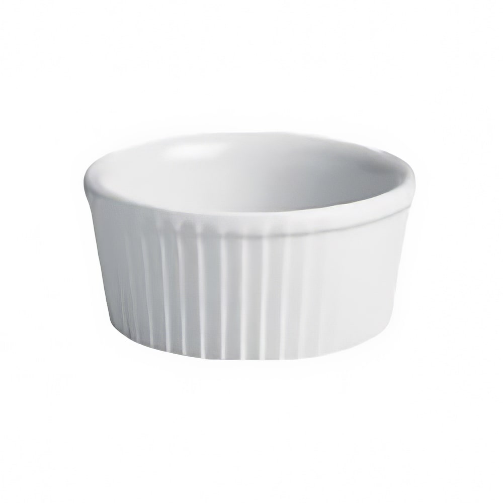 Hall China 2 3/4 oz Fluted Ramekin - China, White (HL8340AWHA)