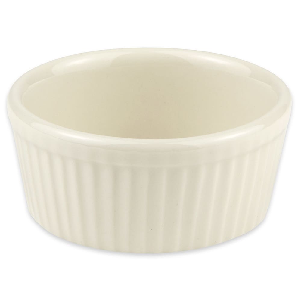 Hall China 4 1/2 oz Fluted Ramekin - China, White (HL8350AWHA)