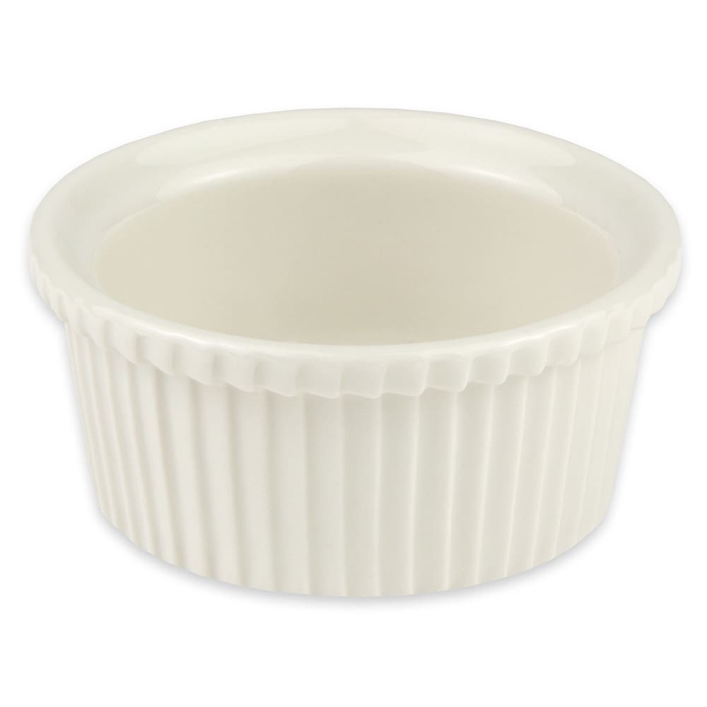 Hall China 5 oz Fluted Ramekin - China, White (HL8390AWHA)