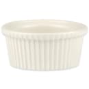 Hall China 5 oz Fluted Ramekin - China, White (HL8390AWHA) thumbnail 2
