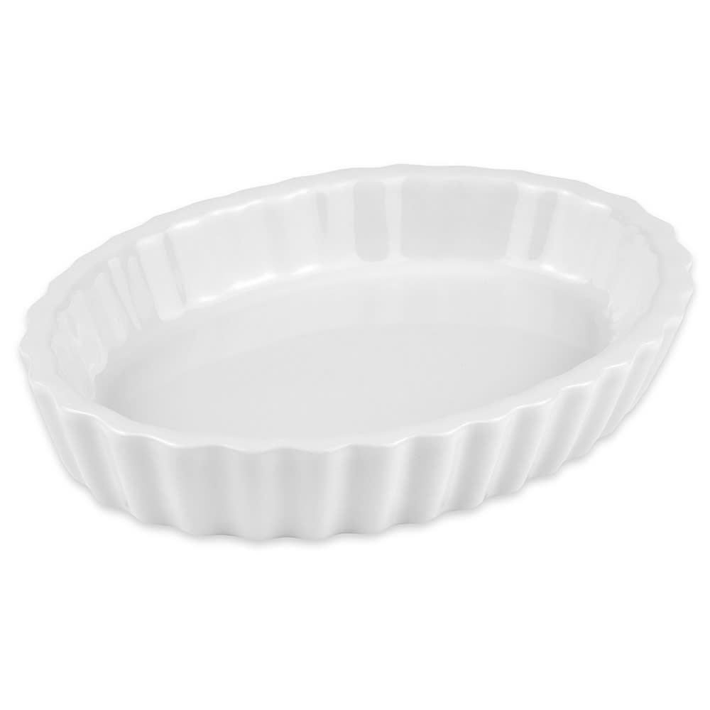 Hall China 6 1/2 oz Fluted Souffle Dish - China, Bright White (HL8530ABWA)