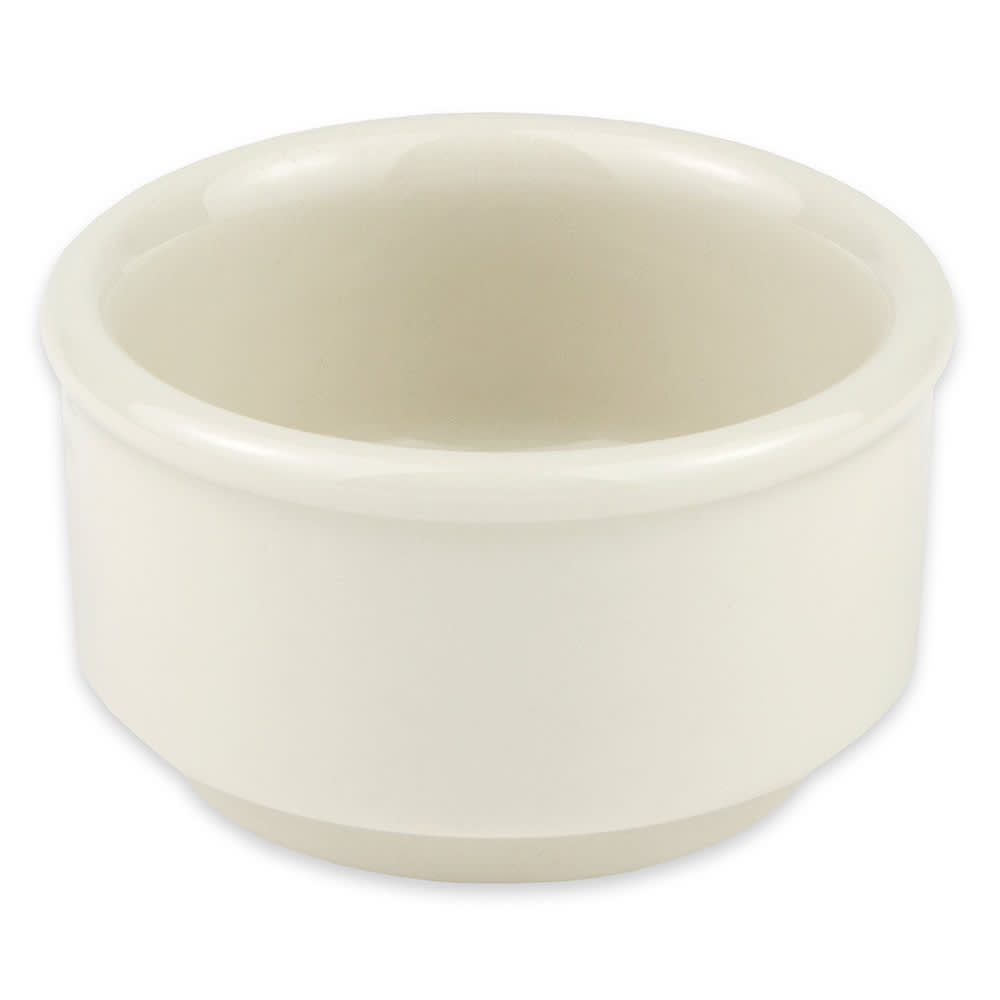 Hall China 4 oz Round Soup/Dessert Sampler Bowl - China, White (HL8580AWHA)