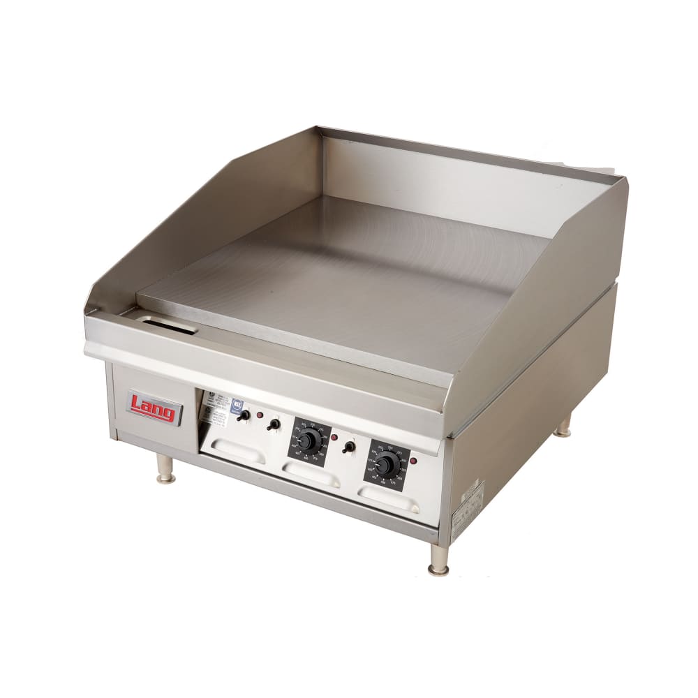 Lang 24" Electric Griddle w/ Thermostatic Controls - 1" Chrome Plate, 208-240v (124SC)