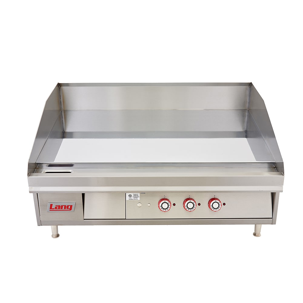 Lang 36" Electric Griddle w/ Thermostatic Controls - 1" Chrome Plate, 208-240v (136TC)