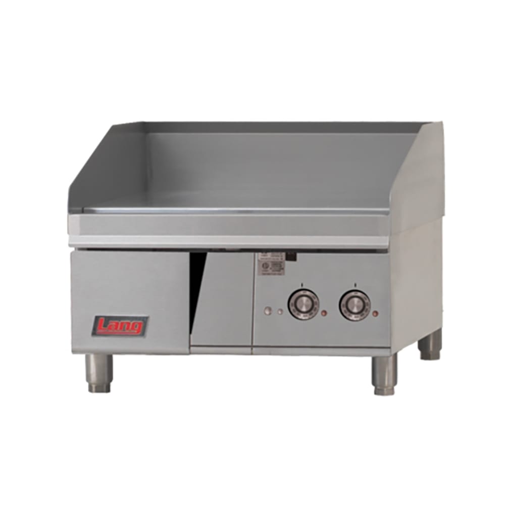 Lang 24" Gas Griddle w/ Thermostatic Controls - 1" Steel Plate, Liquid Propane (224T)