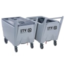ITV Ice Makers 247 lb EASY KARTS Insulated Mobile Ice Caddy - Polyethylene, Gray (EC-250) thumbnail 2