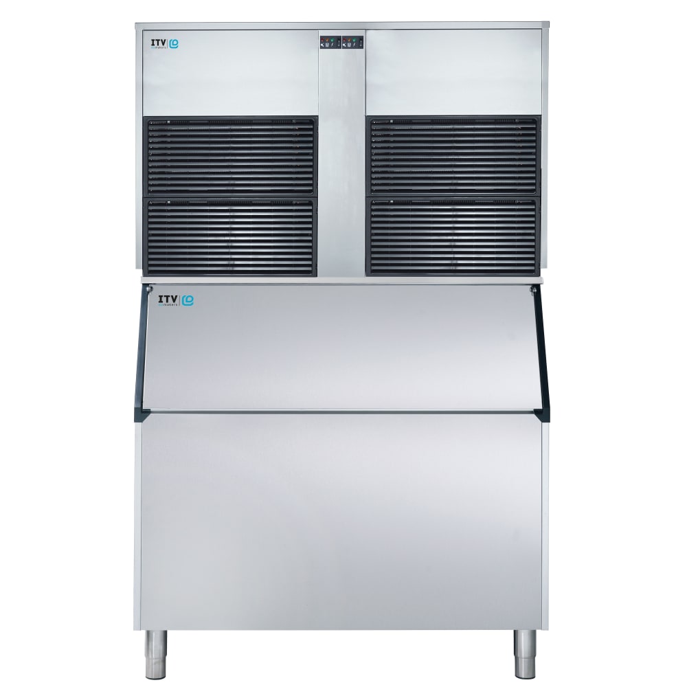 ITV Ice Makers 2860 lb Ice Queen Flake Ice Machine w/ Bin - 1048 lb Storage, Air Cooled, 208-230v (IQ 2700/S-1050)