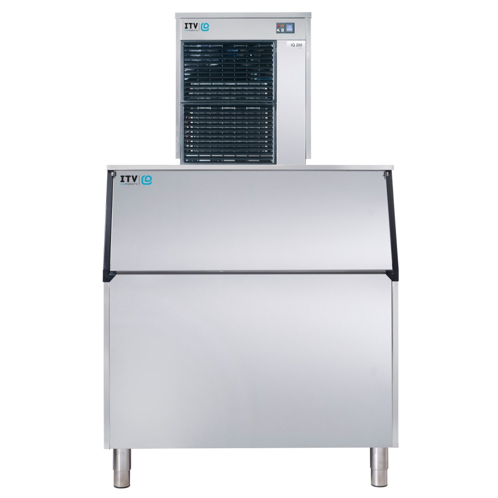 ITV Ice Makers 675 lb Ice Queen Flake Ice Machine w/ Bin - 750 lb Storage, Air Cooled, 208-230v (IQ 500/S-750)