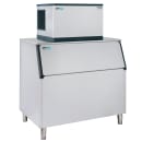 ITV Ice Makers 480 lb Spika Full/Half Cube Ice Machine w/ Bin - 860 lb Storage, Air Cooled, 115v (SPIKA MS 500/S-900) thumbnail 2