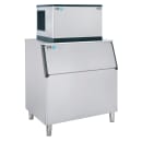 ITV Ice Makers 480 lb Spika Full/Half Cube Ice Machine w/ Bin - 750 lb Storage, Water Cooled, 115v (SPIKA MS 500/S-750) thumbnail 2