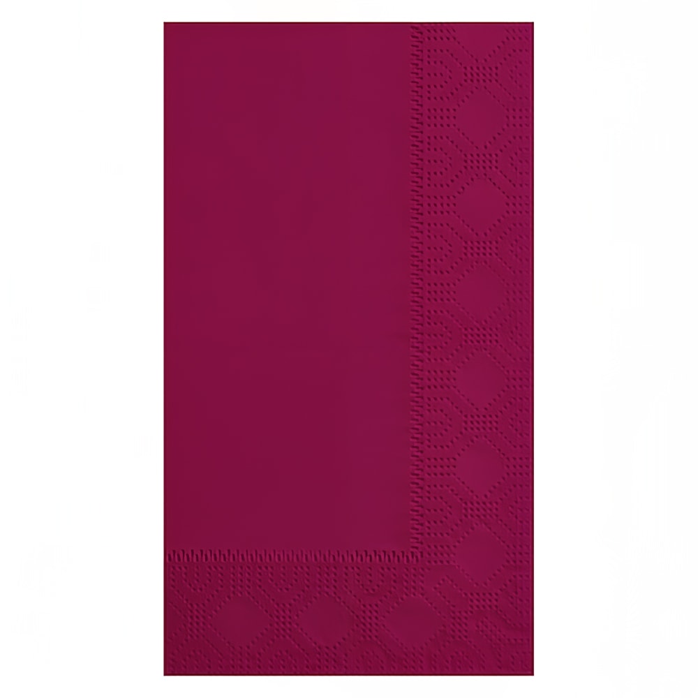 Hoffmaster 1/8 Fold Dinner Napkins - 2 ply, Burgundy (180524)