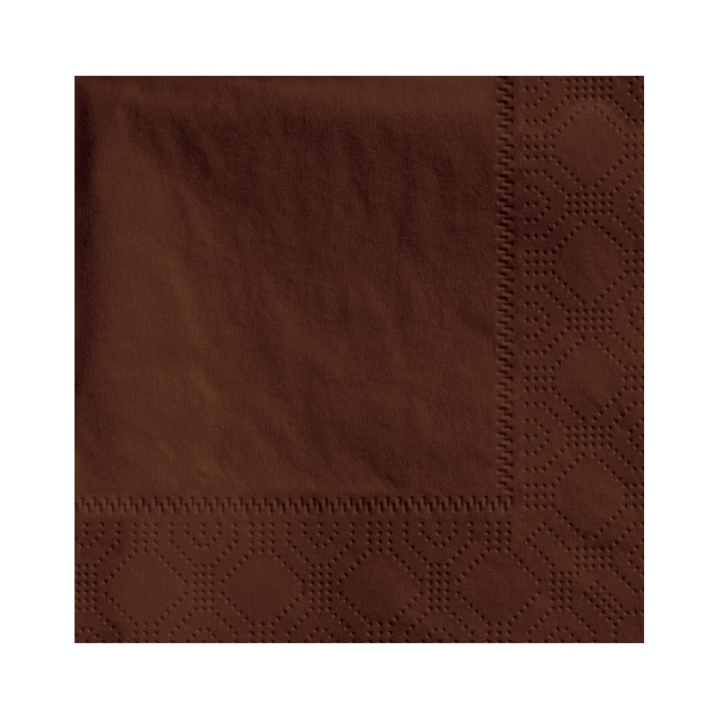 Hoffmaster 1/4 Fold Beverage Napkins - 2 ply, Chocolate Brown (180354)