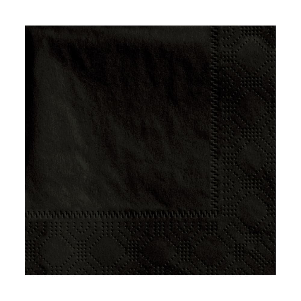 Hoffmaster 1/4 Fold Beverage Napkins - 2 ply, Black (180313)