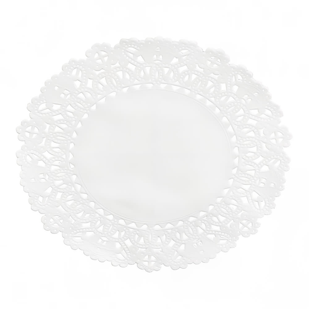 Hoffmaster Lapaco 5" Normandy Lace Doily - Paper, White (102-405)