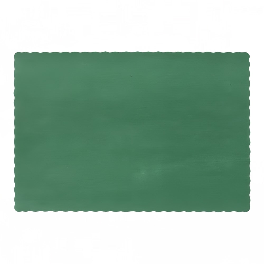 Hoffmaster Lapaco Placemat - 13 1/4" x 9 3/8", Paper, Hunter Green (314-201)