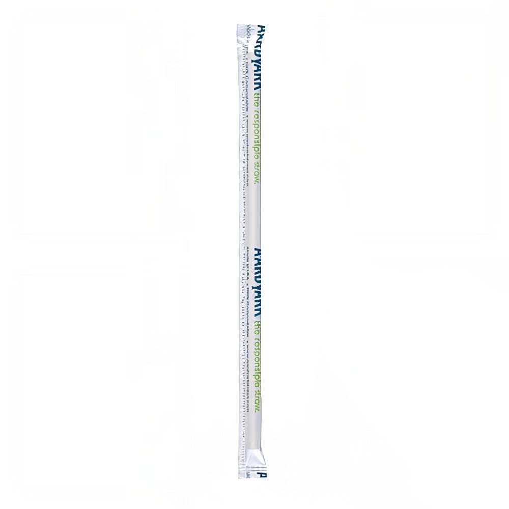 Hoffmaster Aardvark 7 3/4" Wrapped Jumbo Straws - Paper, Black (61530099)