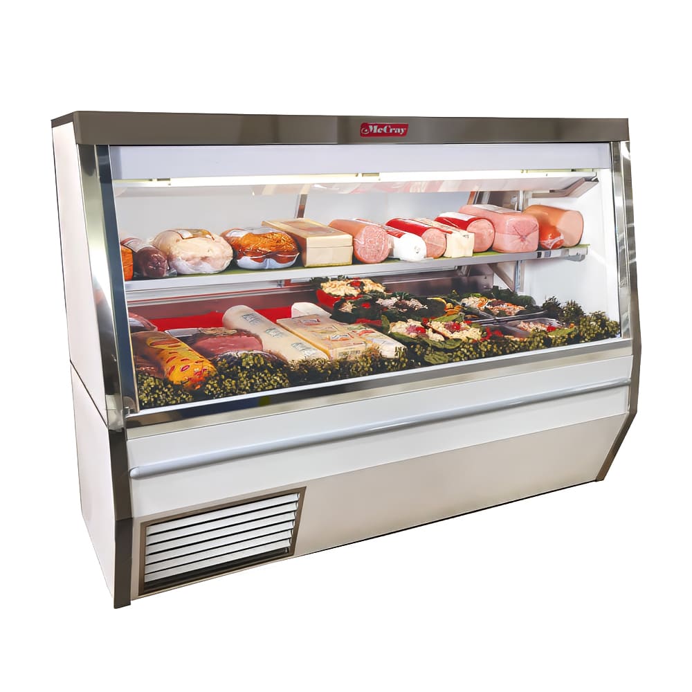Howard-McCray 72" Full Service Deli Case w/ Straight Glass - (3) Levels, 115v (SC-CDS34N-6-S-LS-LED)