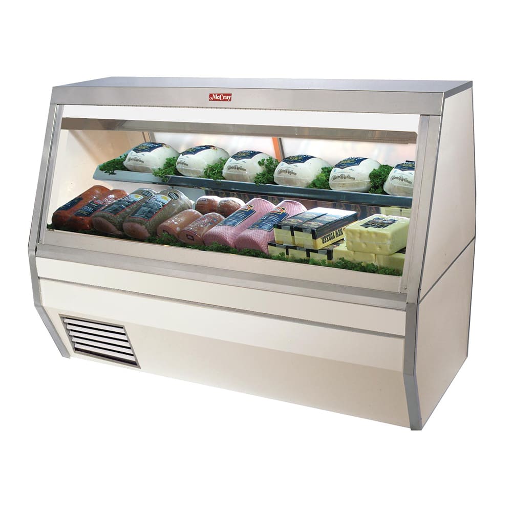 Howard-McCray 71" Full Service Deli Case w/ Straight Glass - (2) Levels, 115v (SC-CDS35-6-LED)