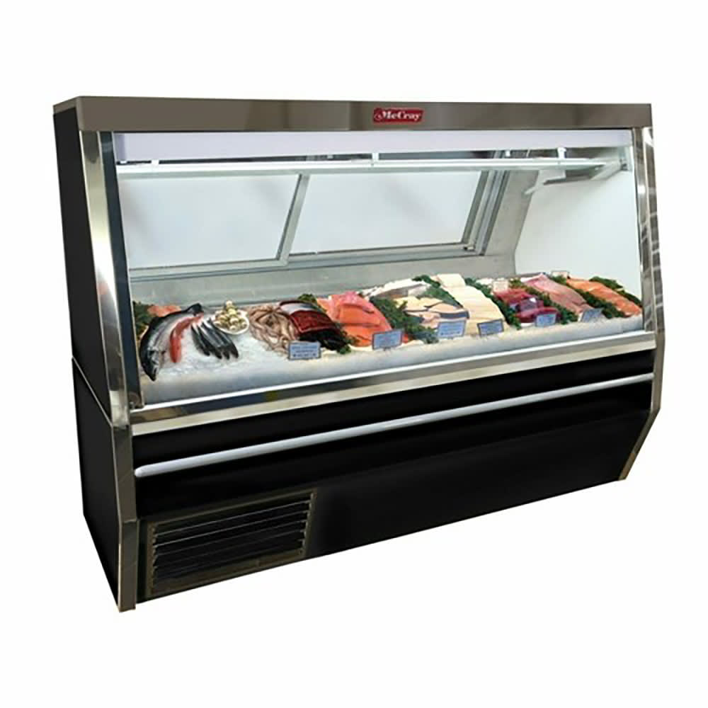 Howard-McCray 48" Full Service Fish/Poultry Case w/ Straight Glass - (1) Level, 115v (SC-CFS34N-4-BE-LED)