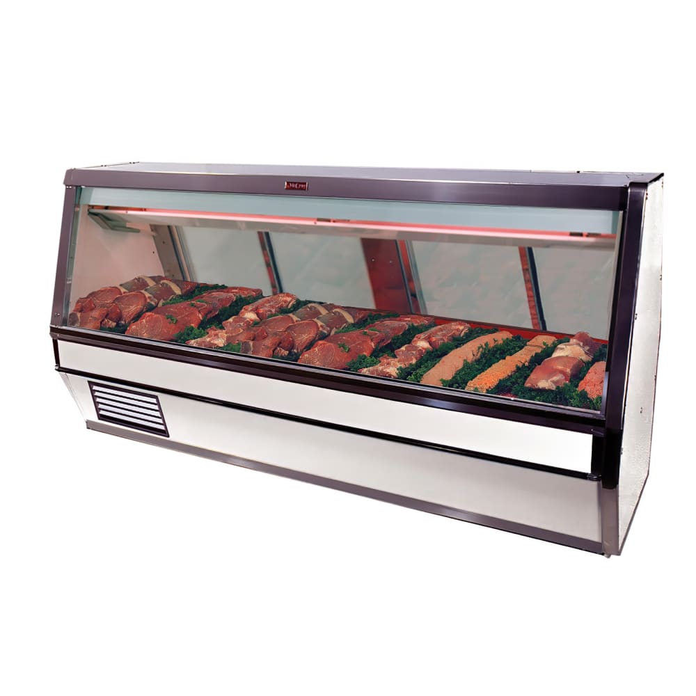 Howard-McCray 52 1/2" Full Service Red Meat Case w/ Straight Glass - (1) Level, 115v (SC-CMS40E-4-LED)