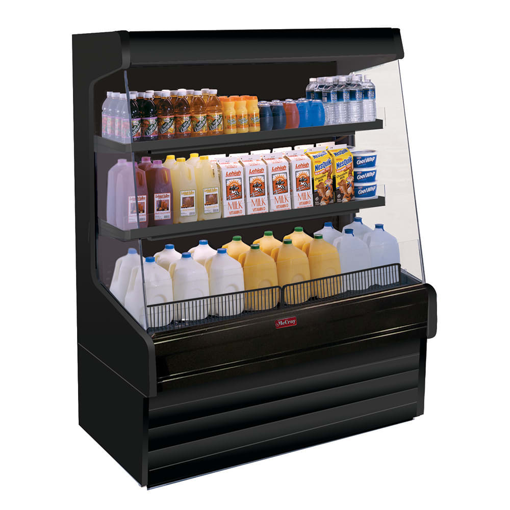 Howard-McCray 39" Vertical Open Air Cooler w/ (3) Levels, 115v (SC-OD30E-3L-B-LED)