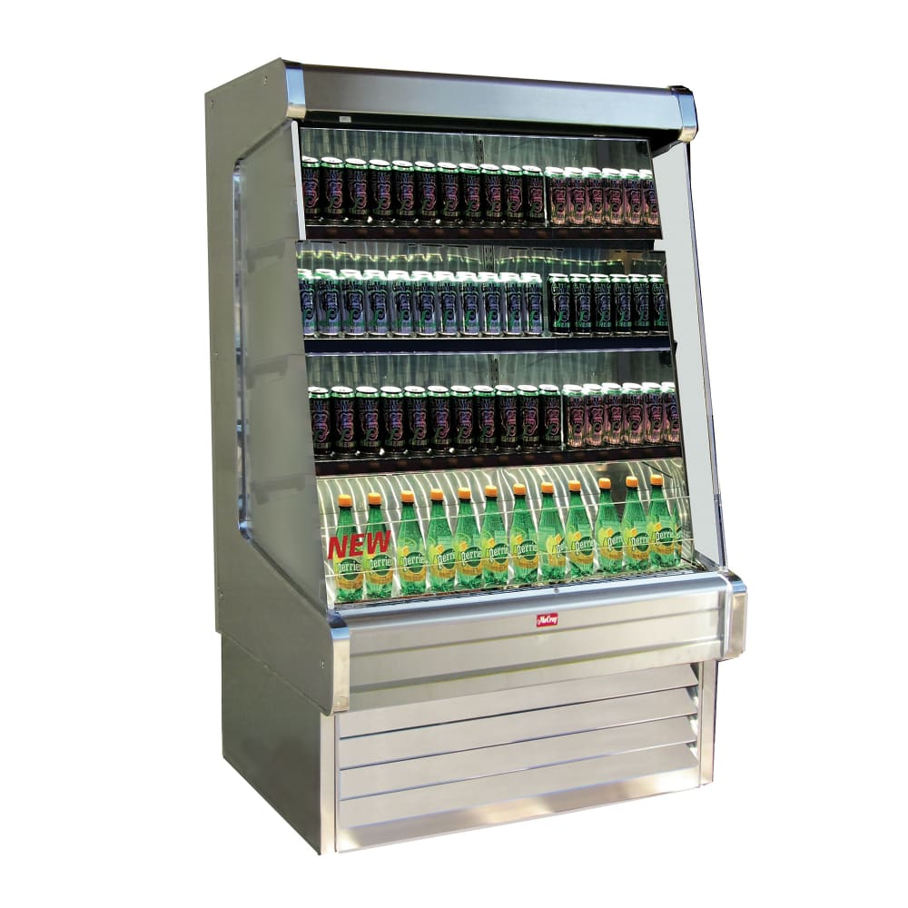 Howard-McCray 75" Vertical Open Air Cooler w/ (4) Levels, 115/208-230v (SC-OD30E-6-SL-S)