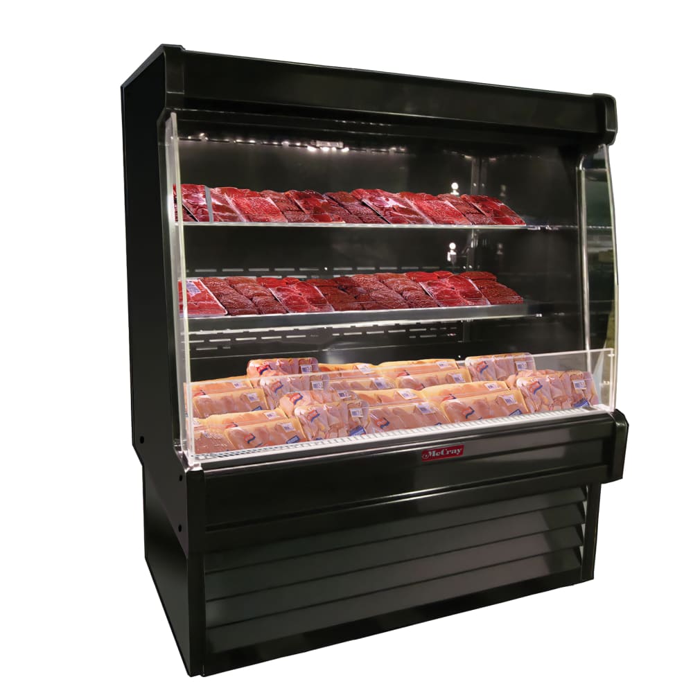 Howard-McCray 75" Vertical Open Air Cooler w/ (3) Levels, 115/208-230v (SC-OM35E-6L-B-LED)