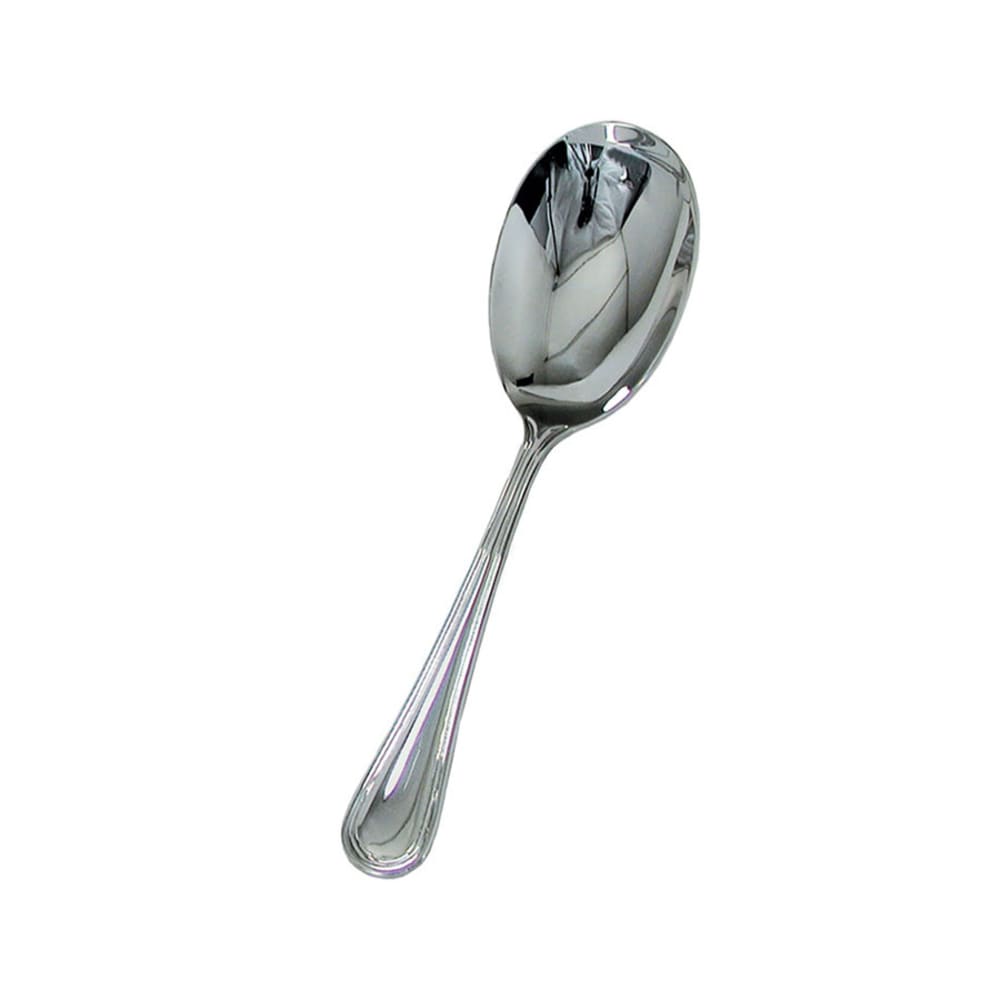 Update RE-117 11 1/4" Regency Solid Serving Spoon - 18/8 ga Stainless