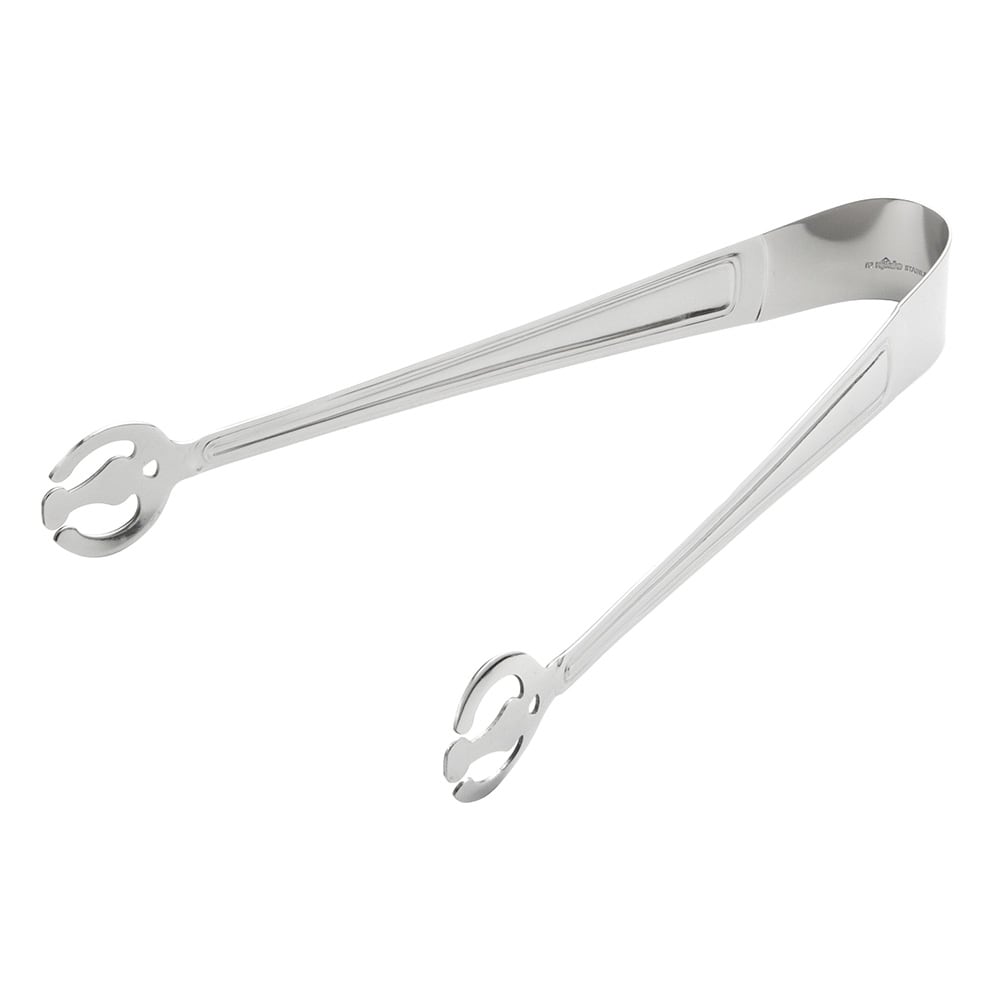 Update RE-120 8 1/2" Food/Ice Tongs - 18/8 ga Stainless