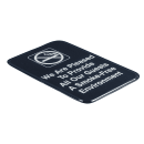 Update S69-1BK No Smoking Sign - 6" x 9", White on Black thumbnail 5
