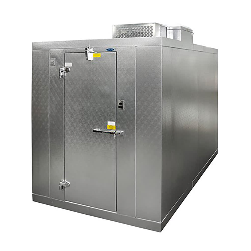 Norlake KLB741010-C 10" x 10' Indoor Walk-In Cooler w/ Top-Mounted Compressor - No Floor
