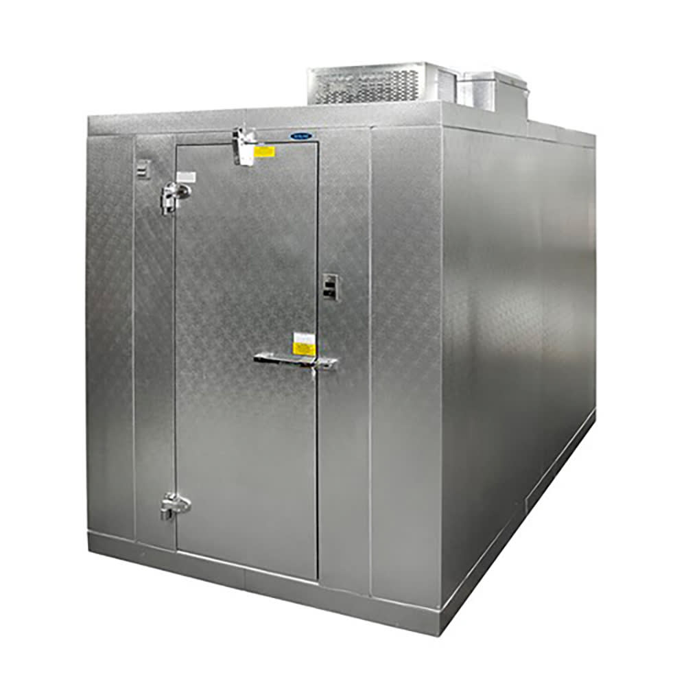 Norlake KLB741010-C 10" x 10' Indoor Walk-In Cooler w/ Top-Mounted Compressor - No Floor