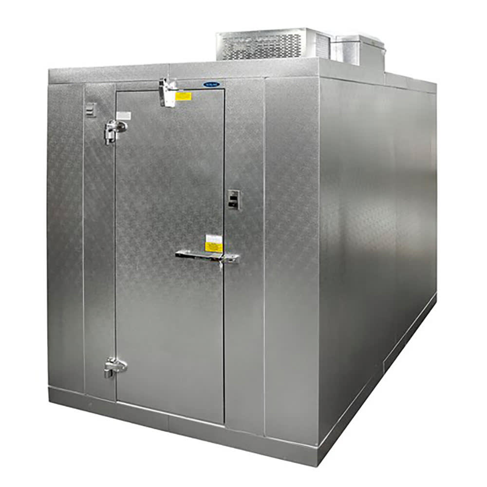 Norlake KLB74610-C 6' x 10' Indoor Walk-In Cooler w/ Top-Mounted Compressor - No Floor