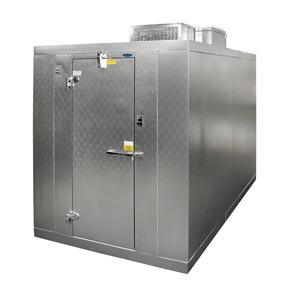 Norlake KLB74610-C 6' x 10' Indoor Walk-In Cooler w/ Top-Mounted Compressor - No Floor