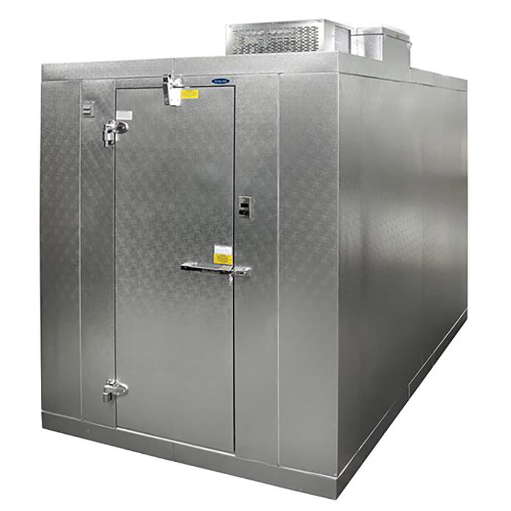 Norlake KLB74612-C 6' x 12' Indoor Walk-In Cooler w/ Top-Mounted Compressor - No Floor