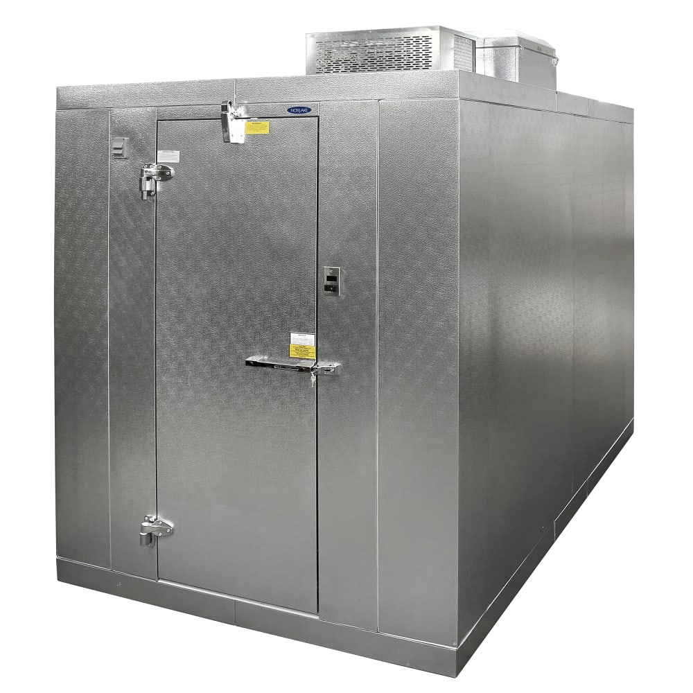 Norlake KLB74810-C 8' x 10' Indoor Walk-In Cooler w/ Top-Mounted Compressor - No Floor