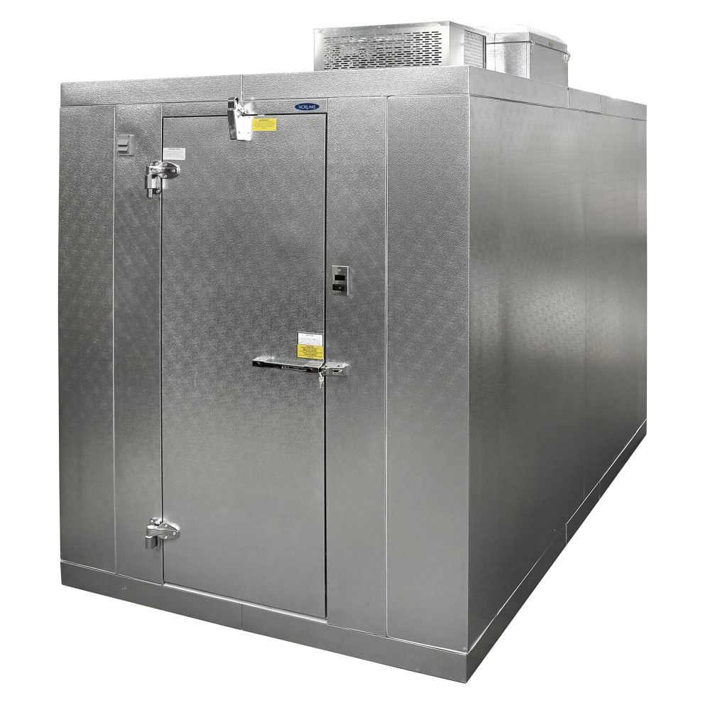 Norlake KLB74812-C 8' x 12' Indoor Walk-In Cooler w/ Top-Mounted Compressor - No Floor