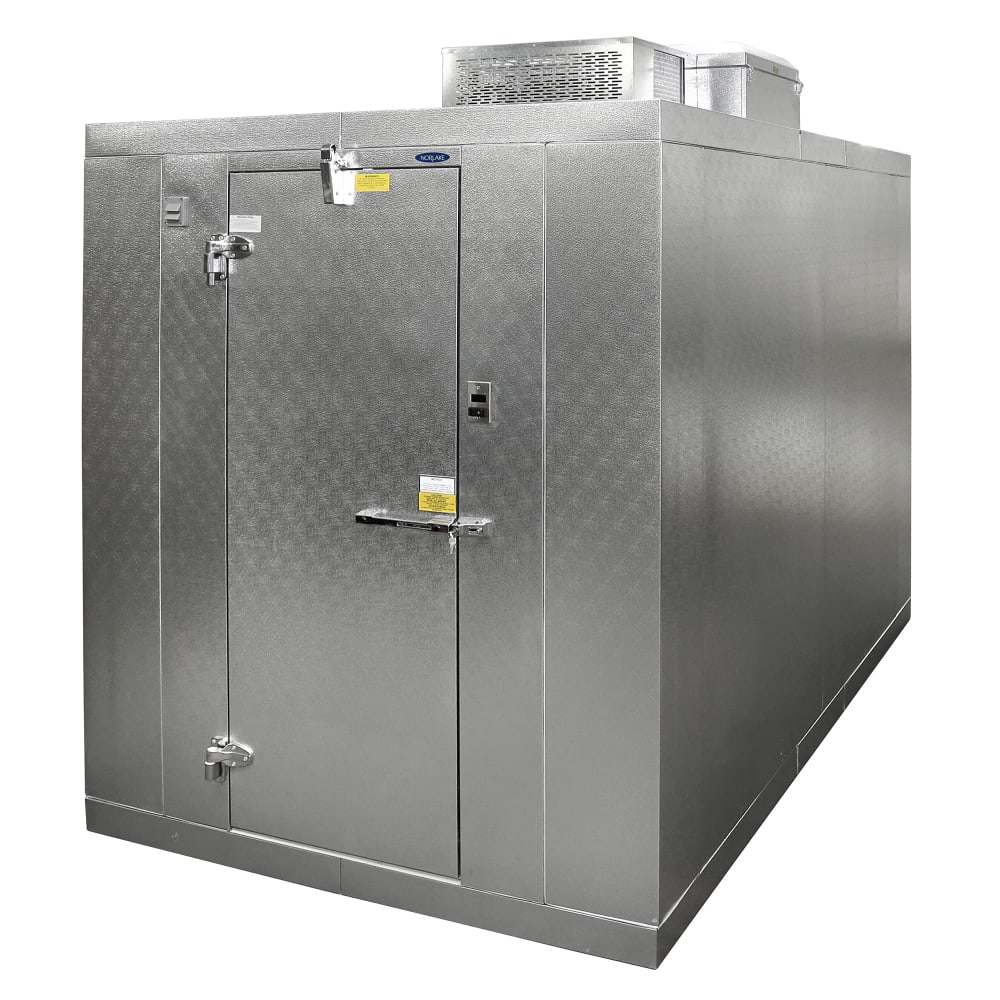 Norlake KLB7488-C 8' x 8' Indoor Walk-In Cooler w/ Top-Mounted Compressor - No Floor