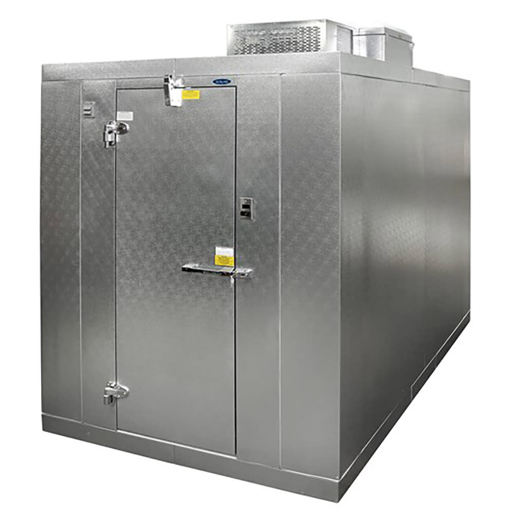 Norlake KLB77610-C 6' x 10' Indoor Walk-In Cooler w/ Top-Mounted Compressor - Floor