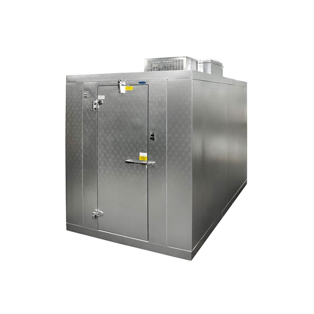 Norlake KLB77610-C 6' x 10' Indoor Walk-In Cooler w/ Top-Mounted Compressor - Floor