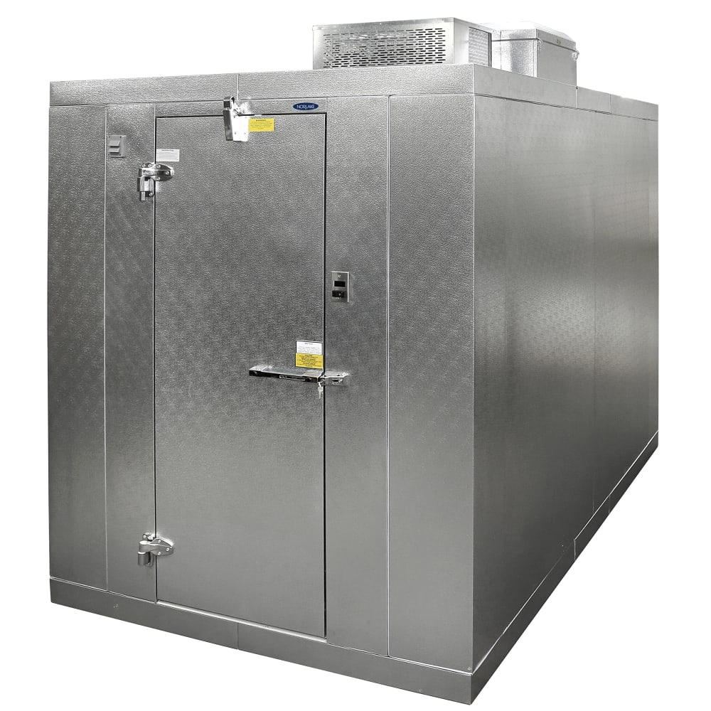 Norlake KLB77810-C 8' x 10' Indoor Walk-In Cooler w/ Top-Mounted Compressor - Floor