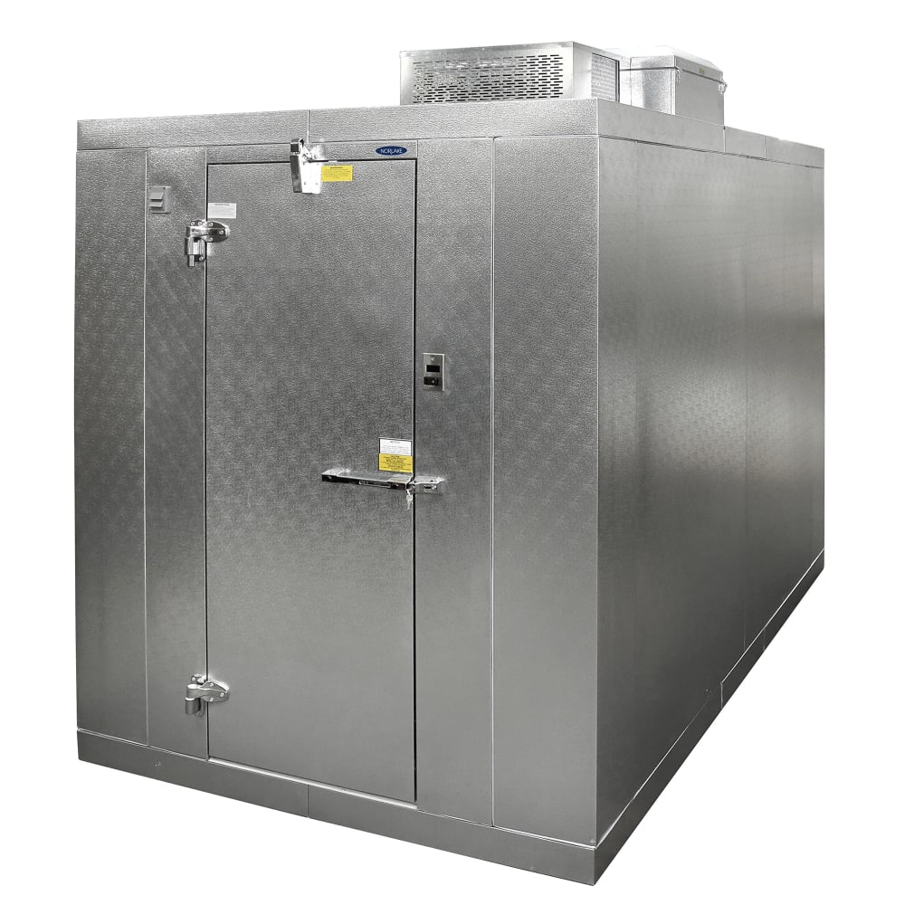 Norlake KLB77812-C 8' x 12' Indoor Walk-In Cooler w/ Top-Mounted Compressor - Floor