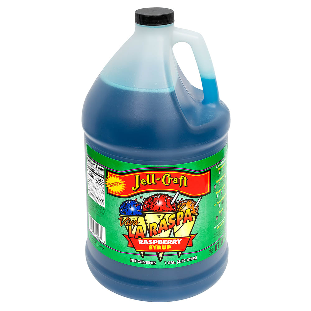 Jell-Craft 1 gal Raspberry Snowcone Syrup (10100)