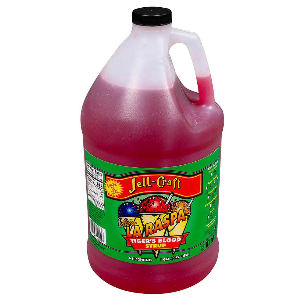Jell-Craft 1 gal Tiger's Blood Snow Cone Syrup (10115)