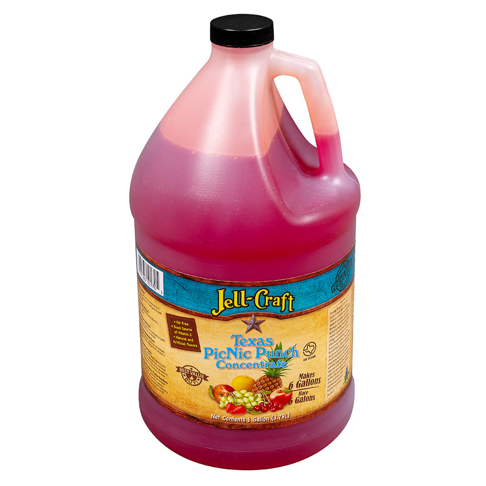 Jell-Craft 1 gal PicNic Punch Concentrate, 5 to 1 Mix (10170)