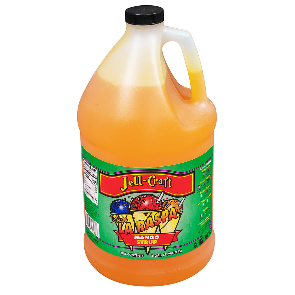 Jell-Craft 1 gal Mango Snow Cone Syrup (10187)
