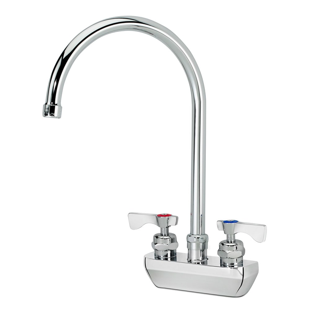 Krowne 14-402L Splash Mount Faucet - 8 1/2" Gooseneck Spout, 4" Centers